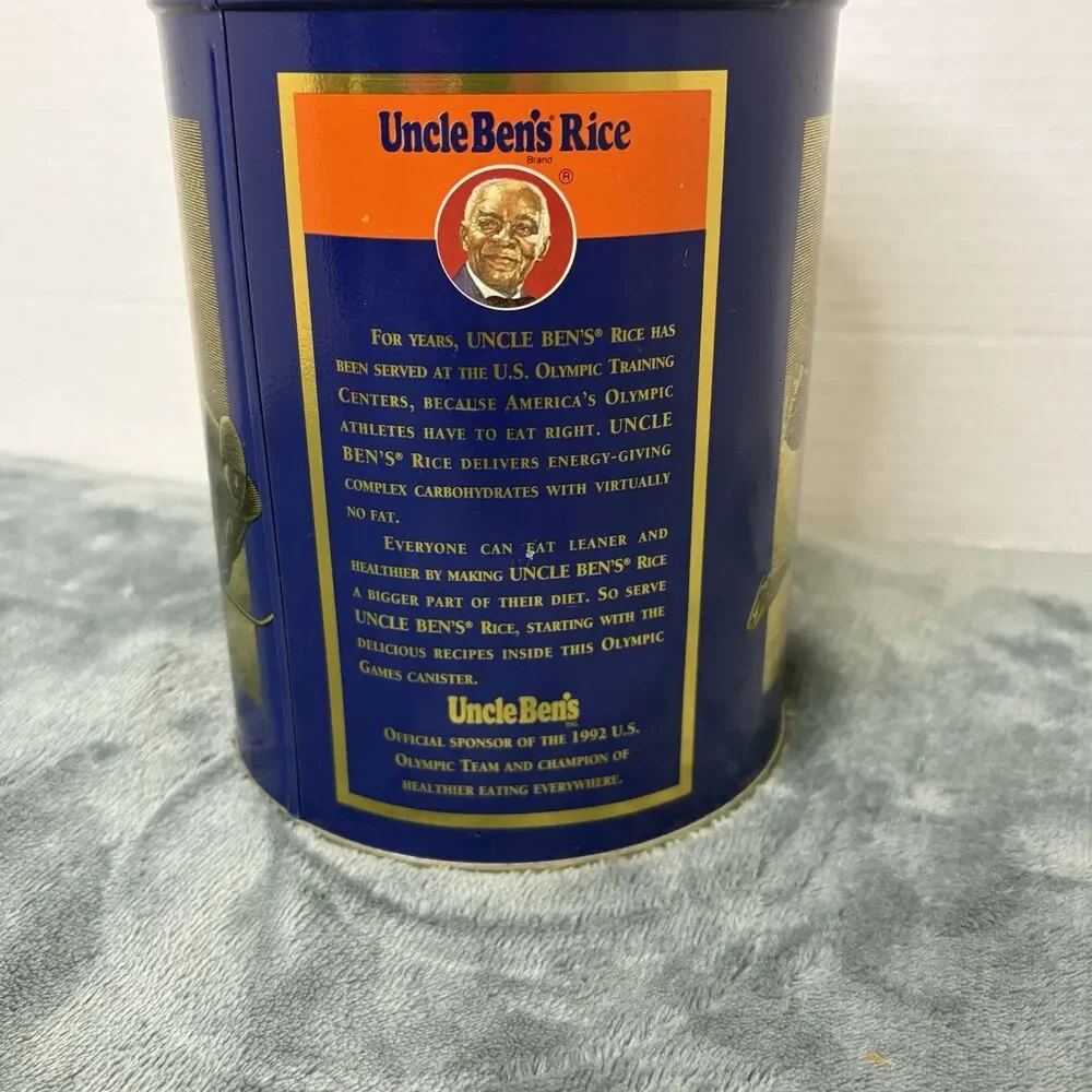 1992 Olympic Winter Games Uncle Ben’s Rice Tin Vintage